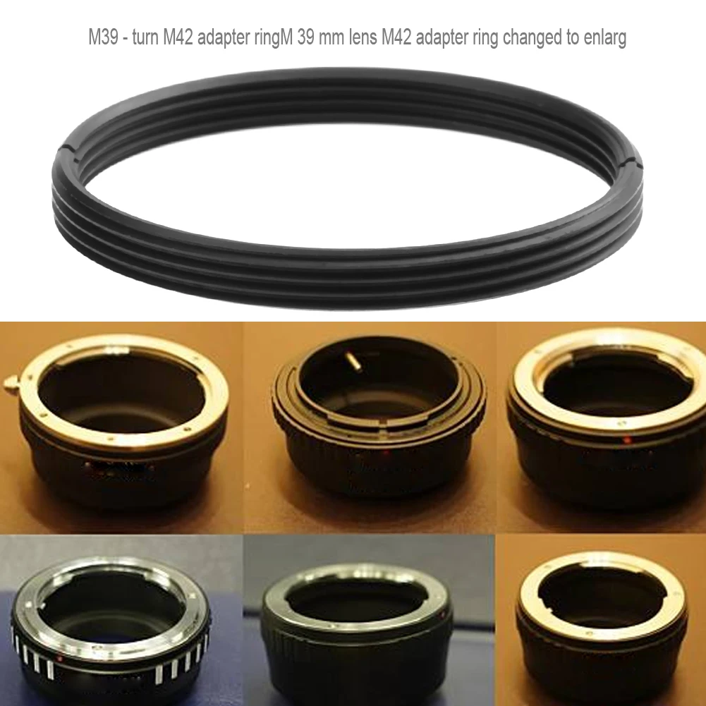 Hoge Precisie Metalen M39 Naar M42 Schroef Lens Mount Adapter Step Up Ring