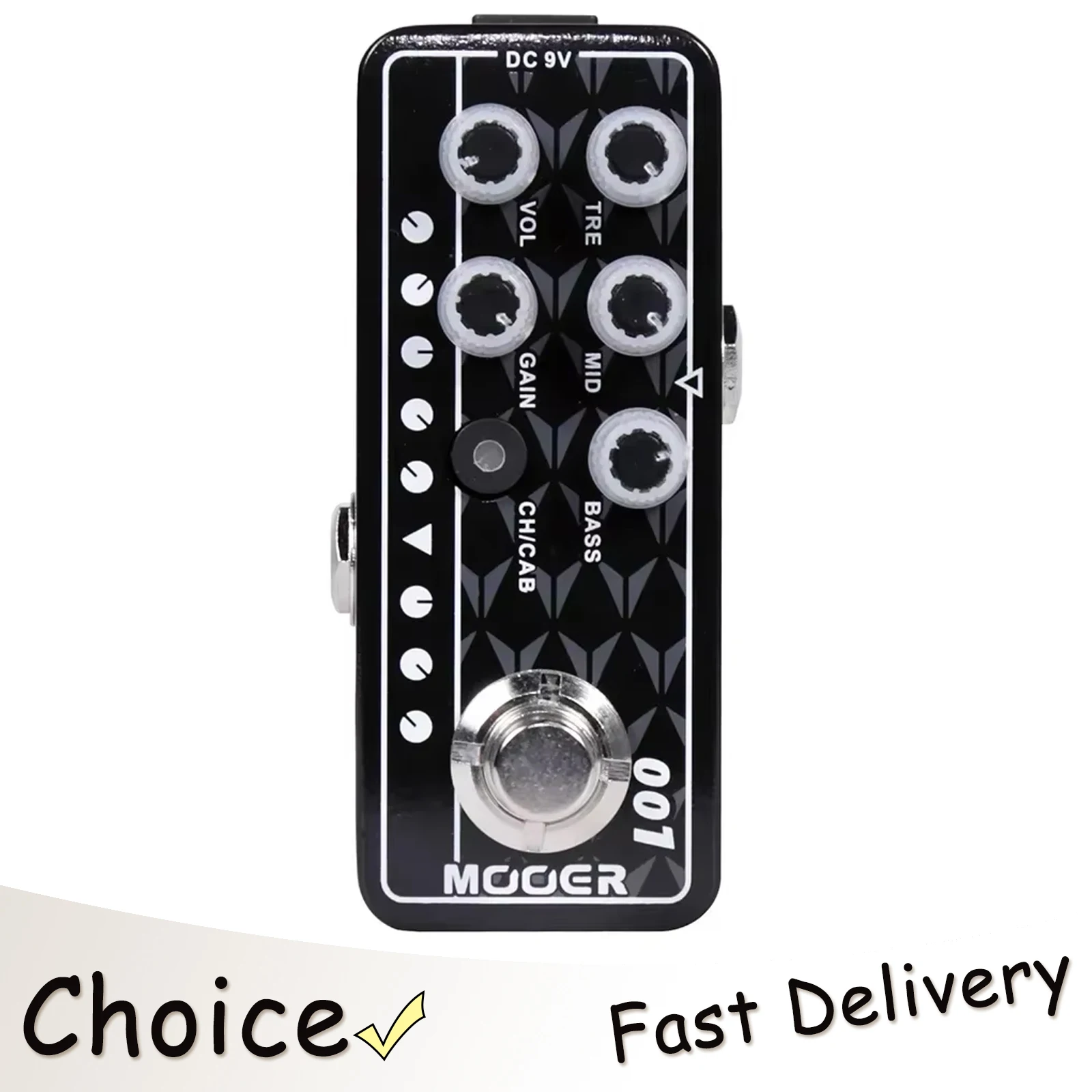 

Гитарная педаль эффектов MOOER 001 Gas Station: цифровой предусилитель High Gain, True Bypass, для электрогитары