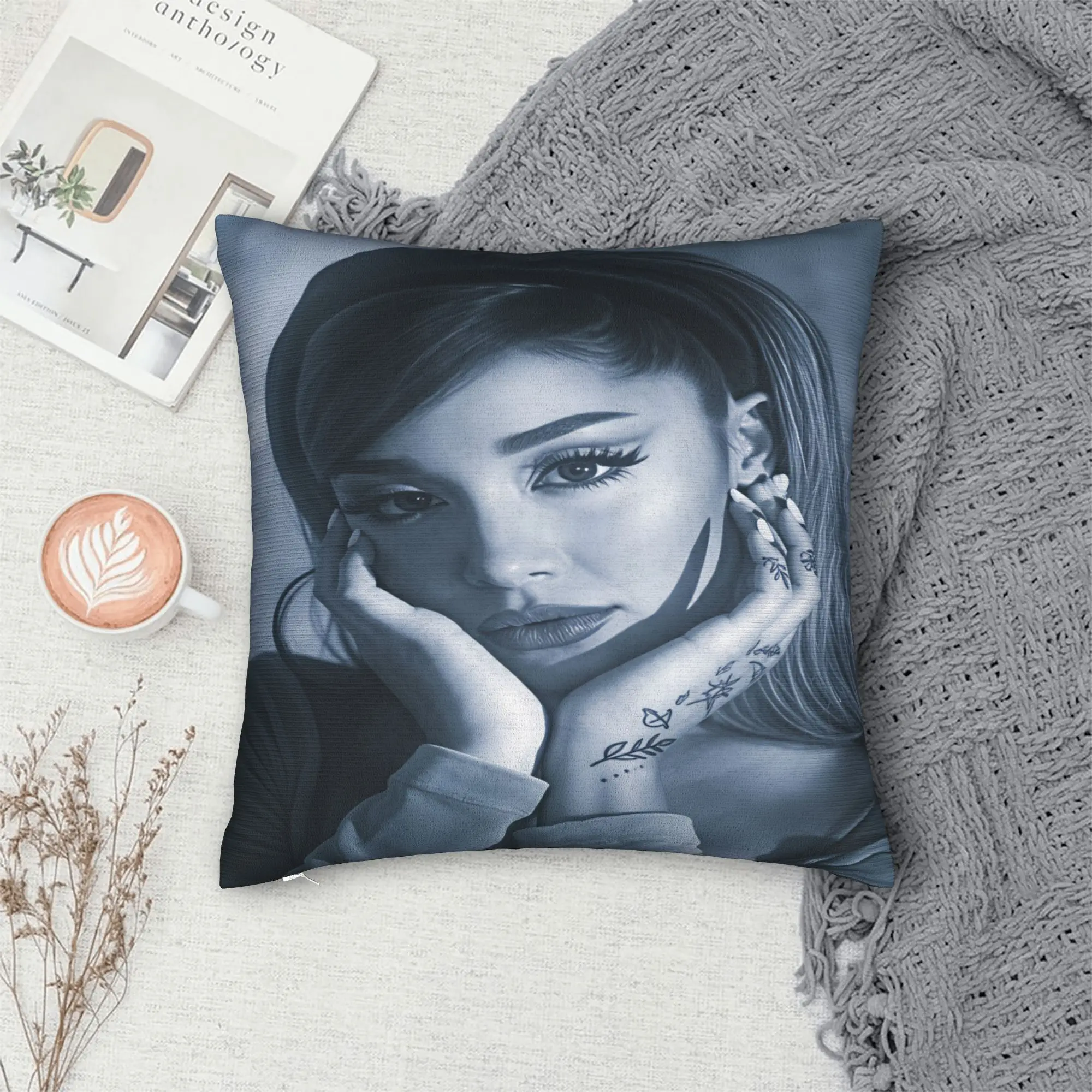 Arianas Grande  Pillow Cover  Fashion Pillow Case For Couch Sofa Bedroom Comfy Pillowcases Gift