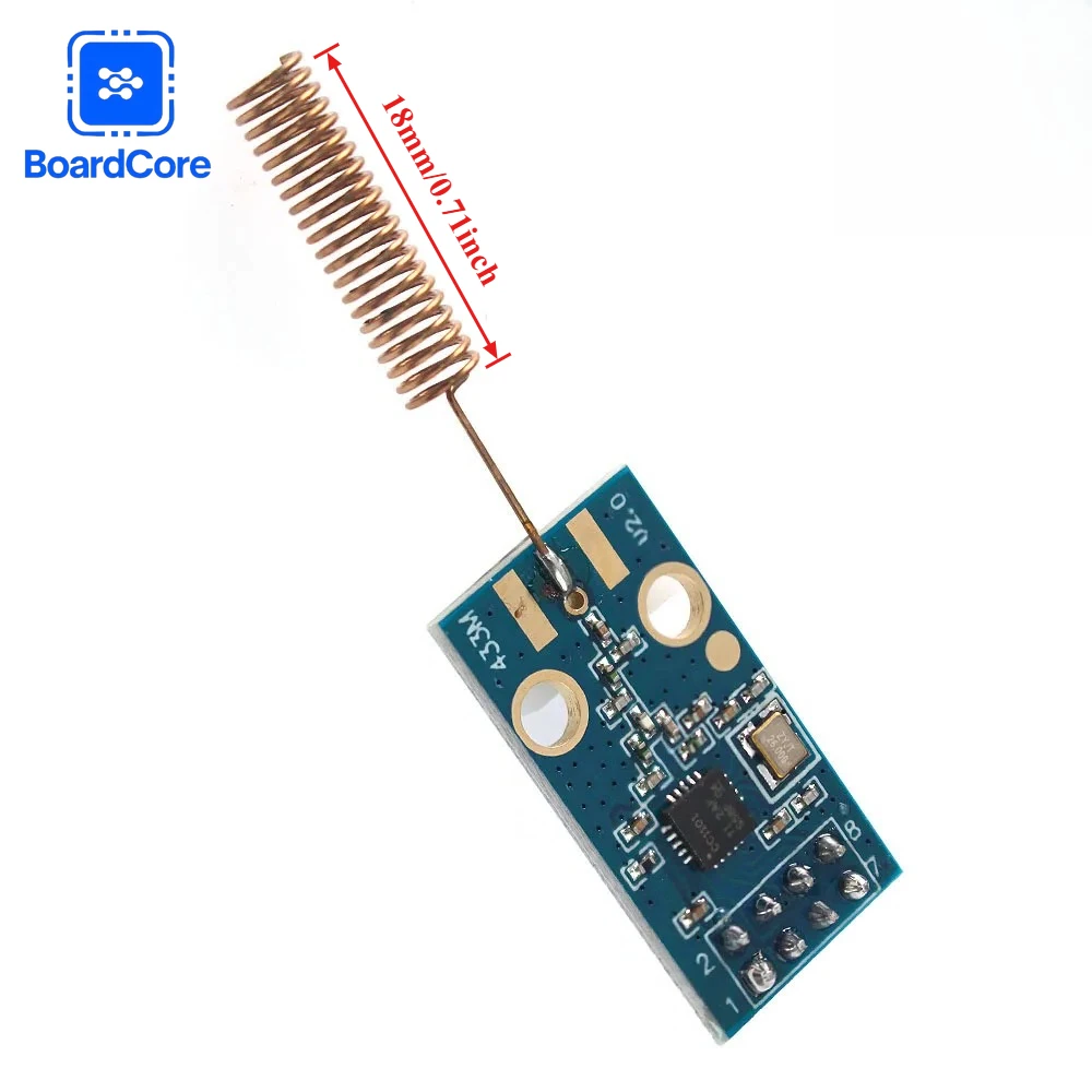 1PC CC1101 Wireless Module 433MHZ 300-500M Long Distance Transmission With copper antenna wireless transceiver module