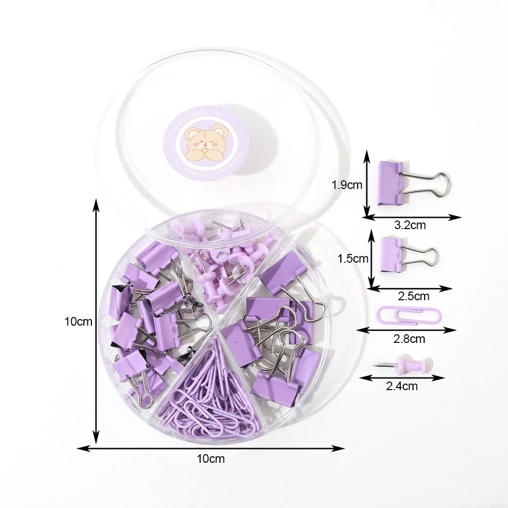 Fromthenon Paperclip Set Macaron Kleur Lange Staart Clip Multifunctionele Binding Clips Set Student Kantoorbenodigdheden