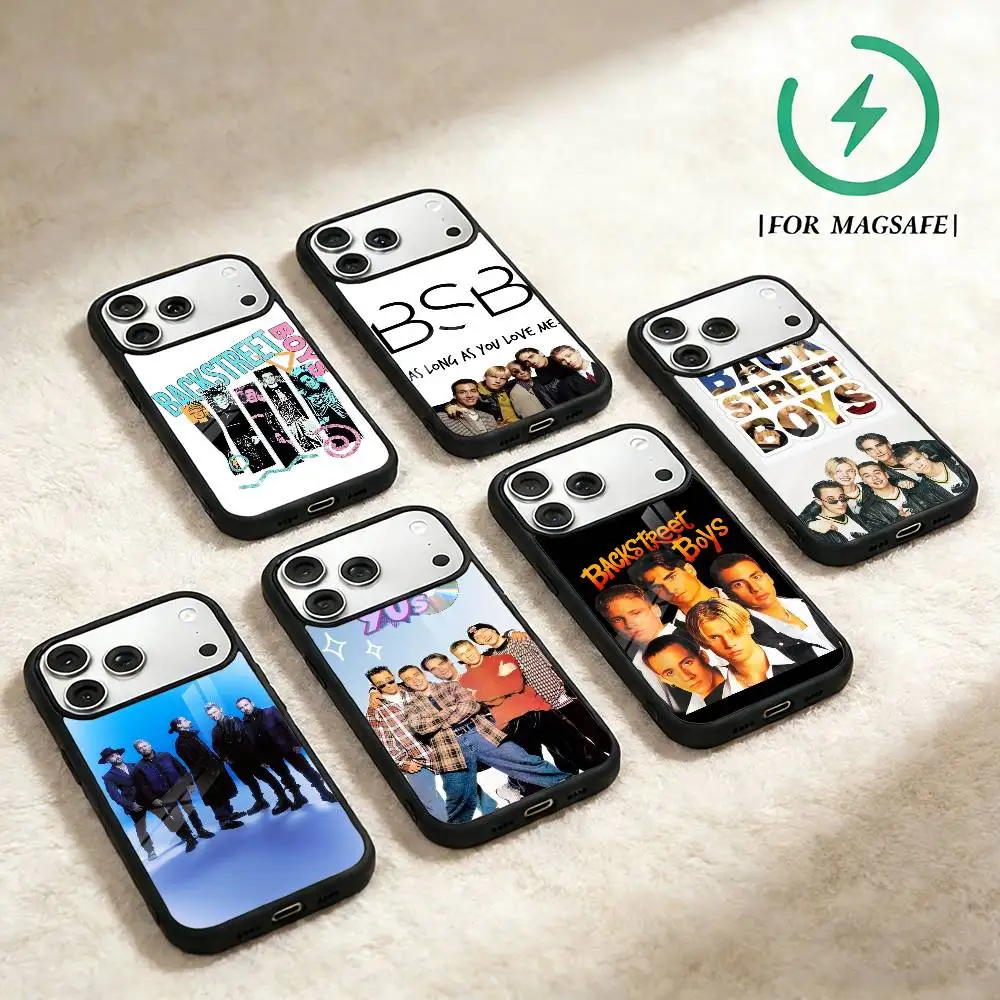 

B-Backstreet Boys BSB Phone Case For iPhone 17,16,15,14,13,12,Plus,Pro,Max For Magsafe Magnetic Wireless Charge