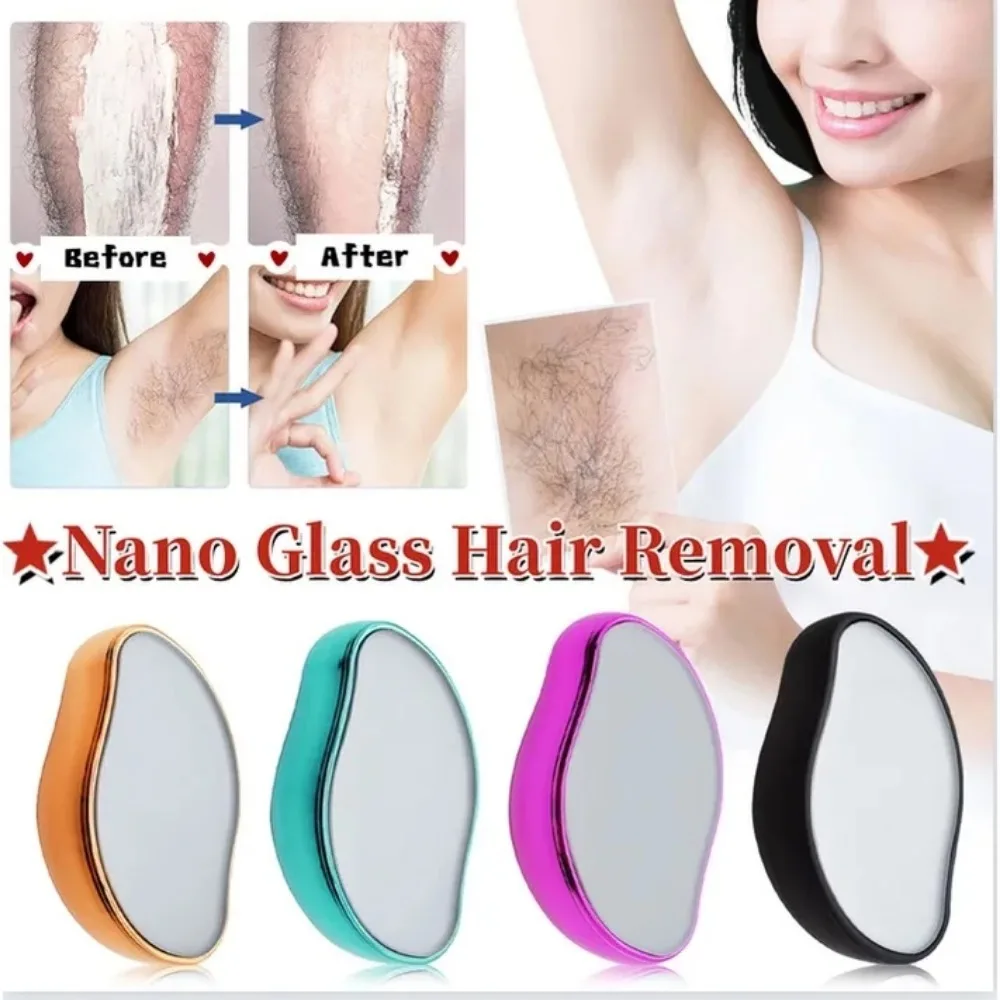 Painless Epilator Physical Nano Safe Reusable Exfoliator Washable Hair Remover Eraser Depilation Tools for Face Leg Arm Armpit