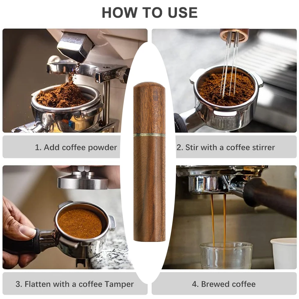 Edelstahl-Kaffeepulver-Manipulation Espresso-Pulver-Rührer-Verteiler-Werkzeug Espresso mixer Cafe Rühren Zubehör