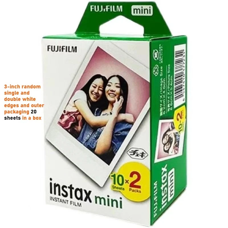 Fujifilm Instax Mini Film White Edge Photo Paper For FUJI Instant Photo Camera Mini 12/11 Mini 9 8 7s 70 EVO Link view 5