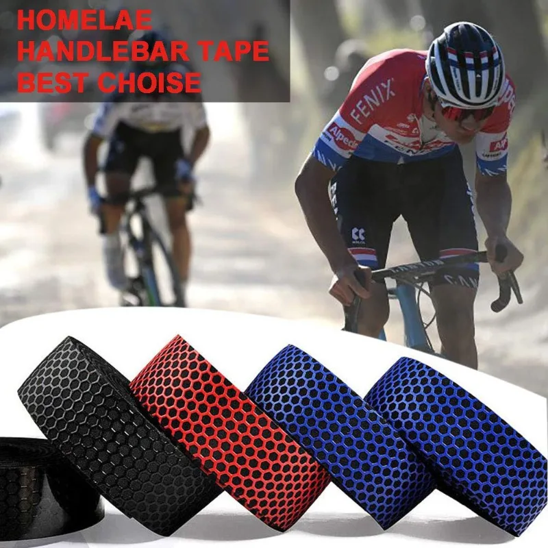 

2pcs Bicycle Handlebar with Silicone Honeycomb Pattern Anti Slip and Sweat Absorbing Strap Bicycle Accessories 2025 New