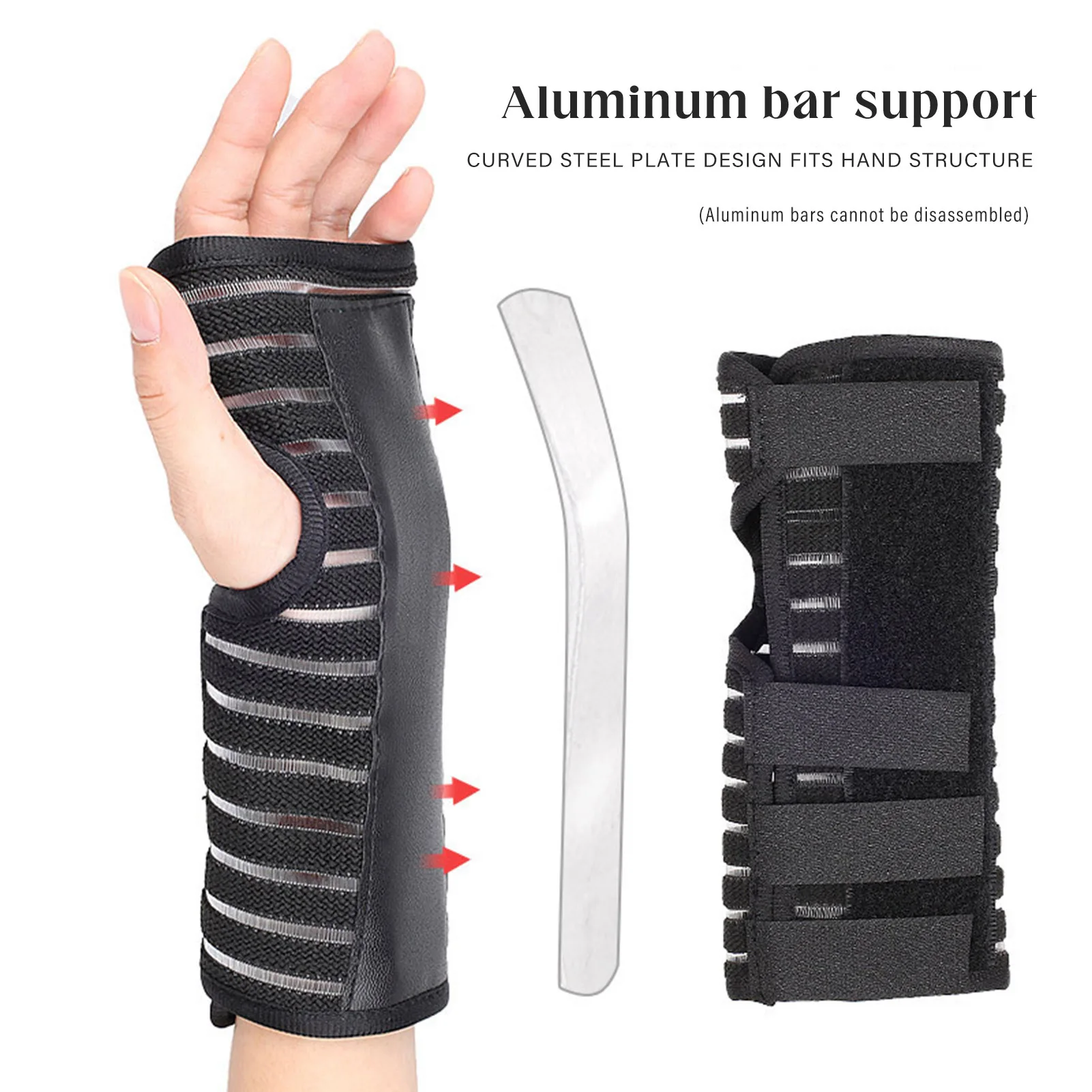 1 pz supporto per il polso per basket fitness protezione distorsione articolare stabilizzatore del braccio per la prevenzione e il recupero delle infortuni sportive
