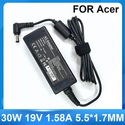 Laptop adapter 19V 1.58A 30W 5.5*1.7mm AC Power Adapter Charger For ACER Aspire One D255 D255E D260 ZG5 ZA3 KAV60 NAV50T D250