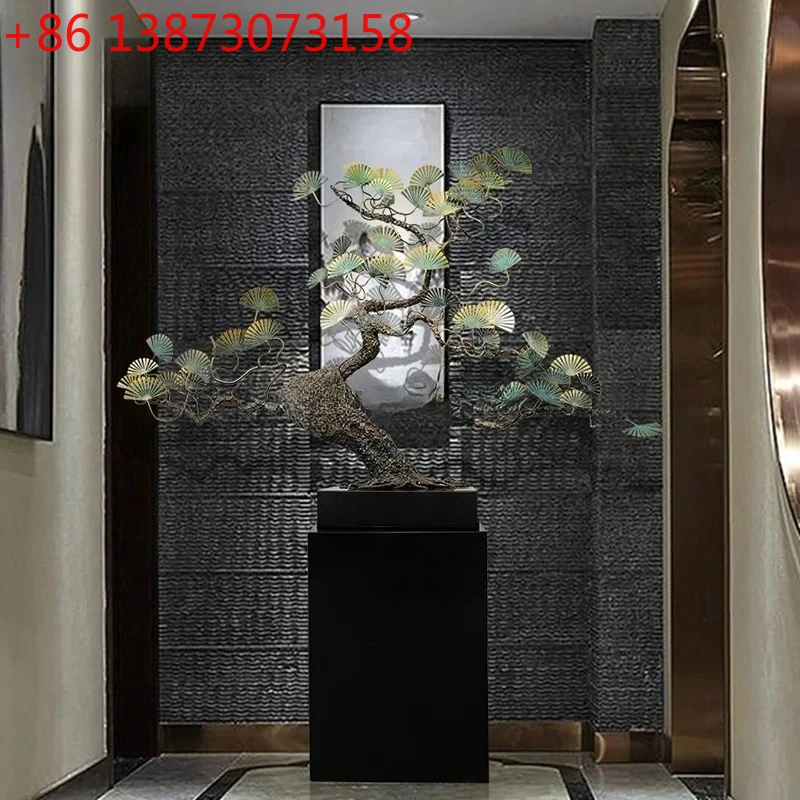 

Hotel lobby welcome pine ornament sales office aisle large floor sculpture