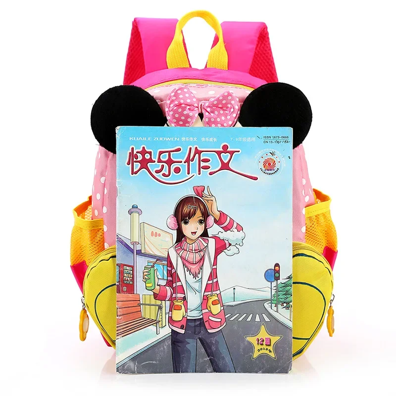 Disney Children School Bag Kindergarten Backpack Boys And Girls Cartoon Mickey Bag Kids In Small And Middle Class Schoolbag