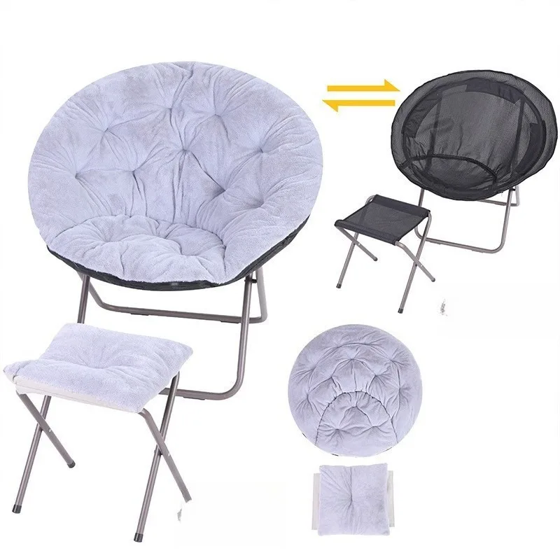 

Single sofa chair, portable dormitory folding recliner