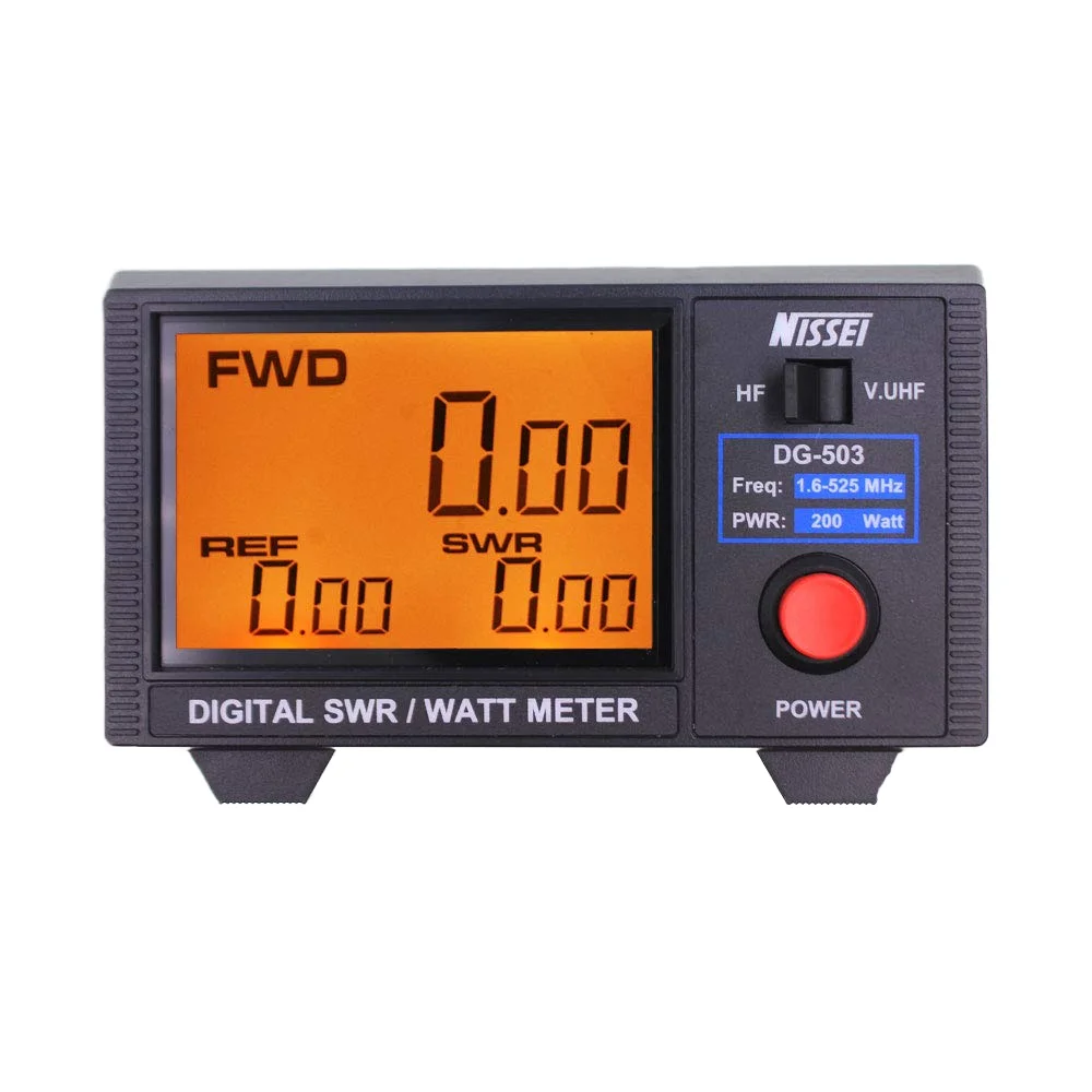 

NISSEI DG-503 цифровой RF SWR измеритель мощности 3,5 "ЖК-дисплей HF 1,6 ~ 525 МГц диапазон 1 ~ 200 Вт для двусторонней радиосвязи рации