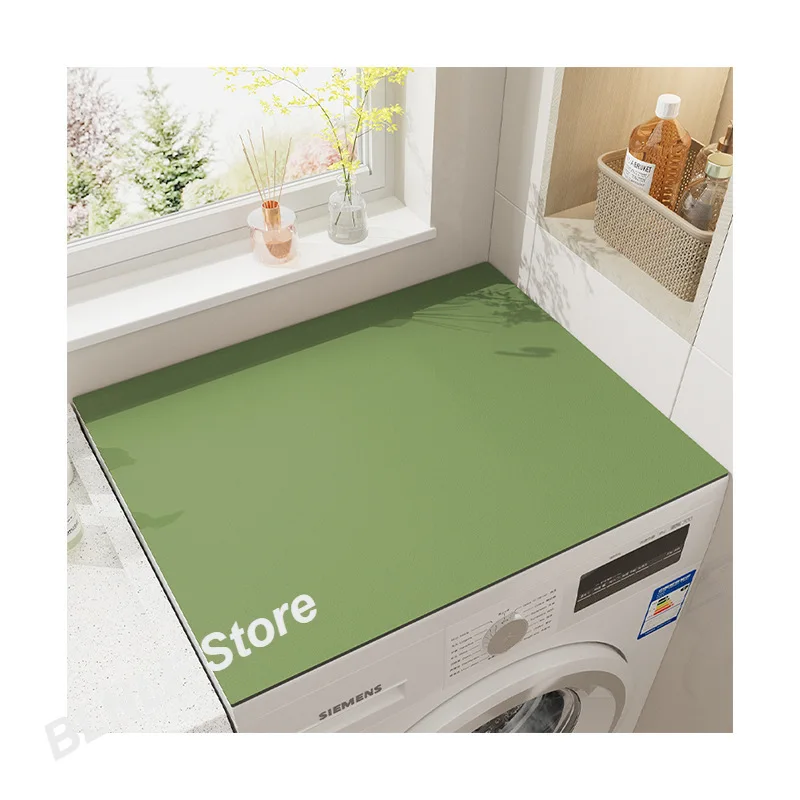 Washing Machine Covers Kitchen Drain Pad Washable Coffee Machine Drain Pad Super Water Absorption Microwave Dust Proof Mat