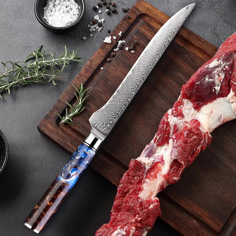 XITUO-cuchillo para deshuesar de acero damasco, cuchillo profesional para cortar carne sin hueso, cuchillo afilado para filete de Chef, cuchillo versátil para deshuesar pescado