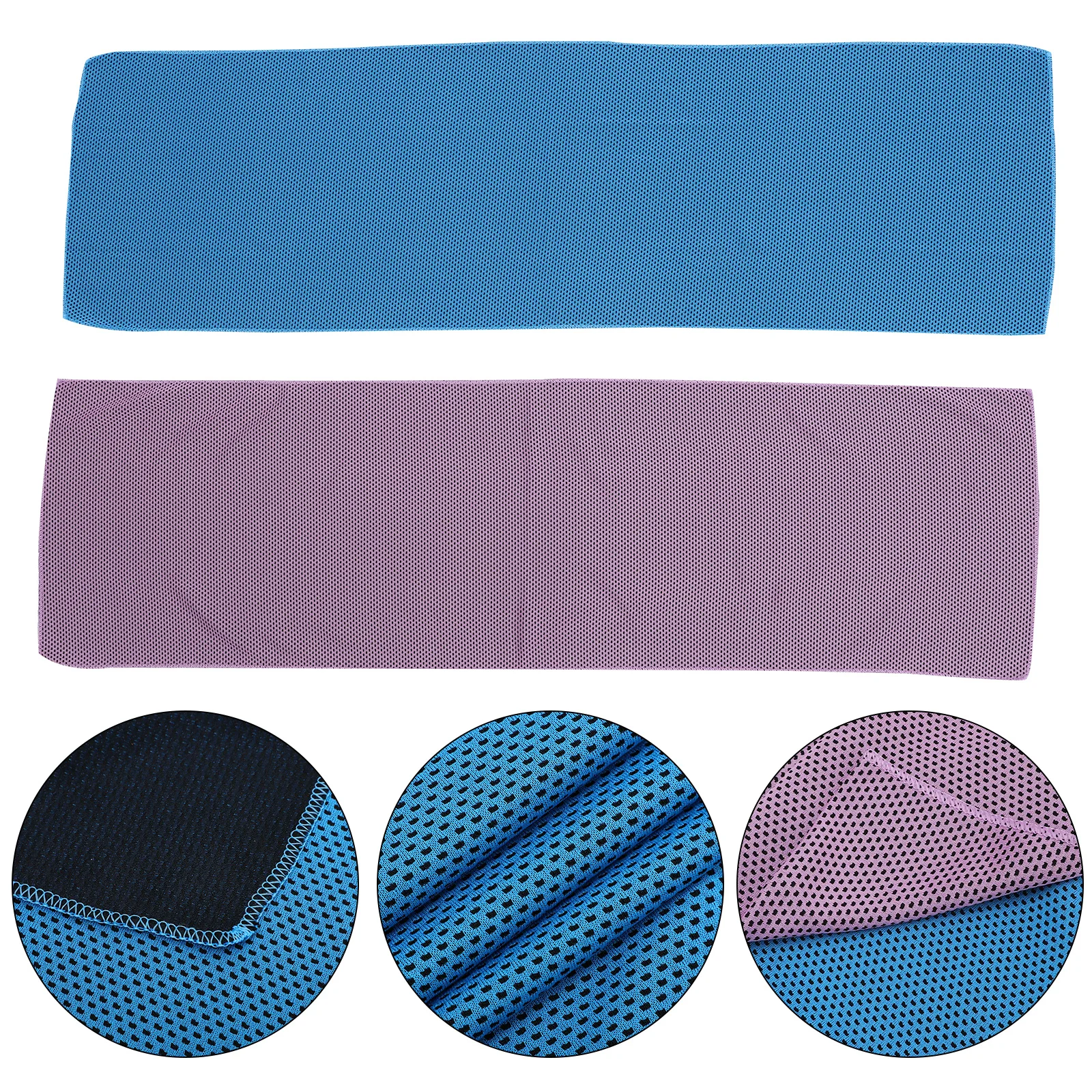 

2pcs Pet Cooling Towel Summer Breathable Ice Scarf For Dogs Cats Kids Adults Fast Cooling Wrap Outdoor Tool