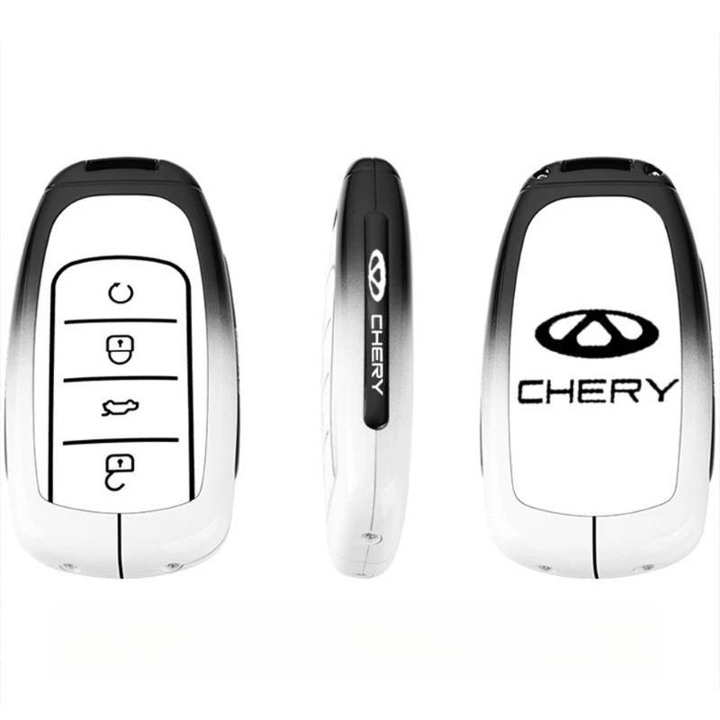Zinc Alloy Key Cover Case for Chery Tiggo 8 Pro/Tiggo 7 Plus/Tiggo 9 Pro/Tiggo 5x/Arrizo 8/Explore 06/Fulwin A8 - Key Fob Shell