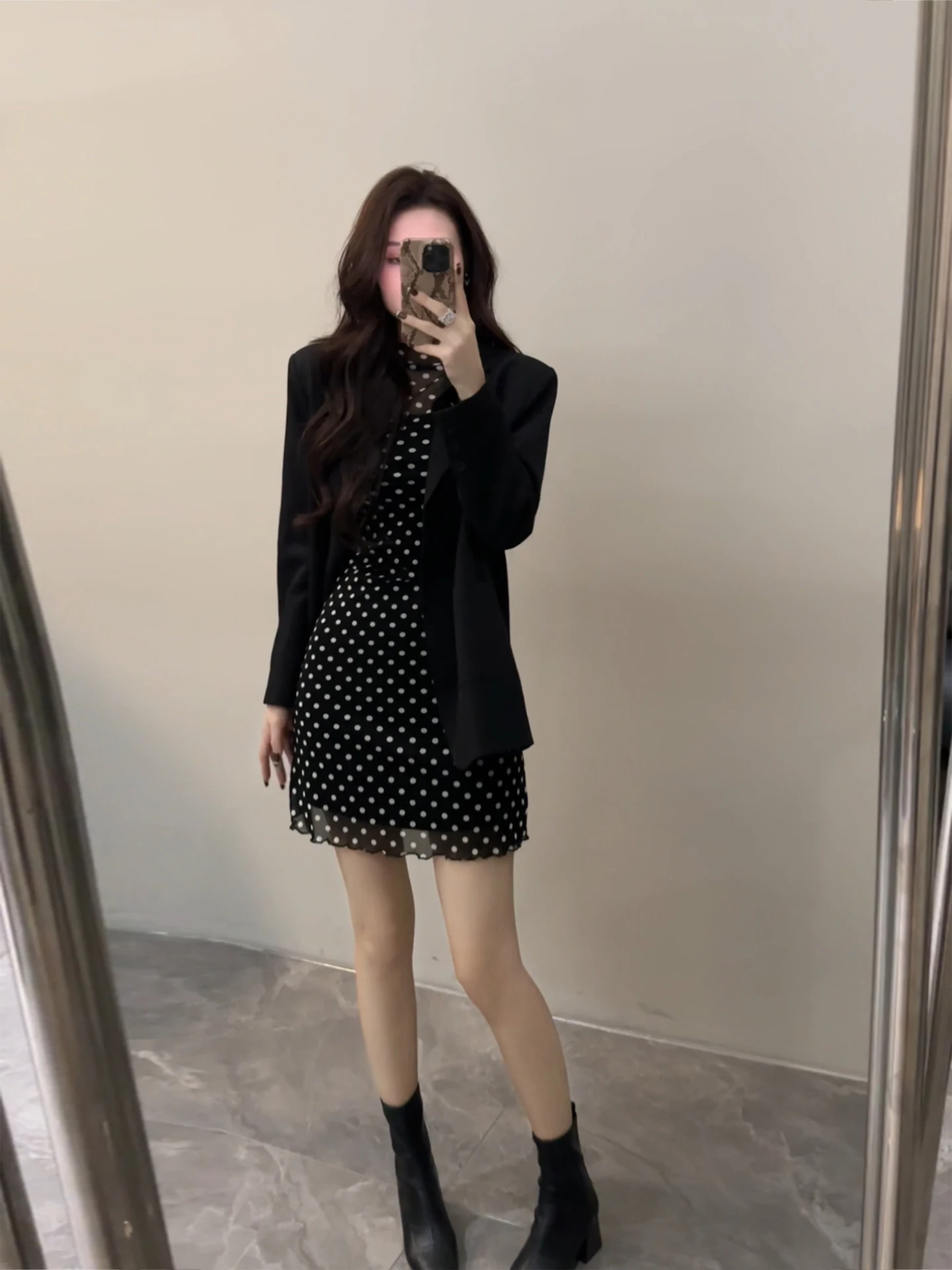 DT597 Casualowa, modna marynarka z długim rękawem, prosta, z poliestru, damska, do noszenia na co dzień, nowość na jesień.