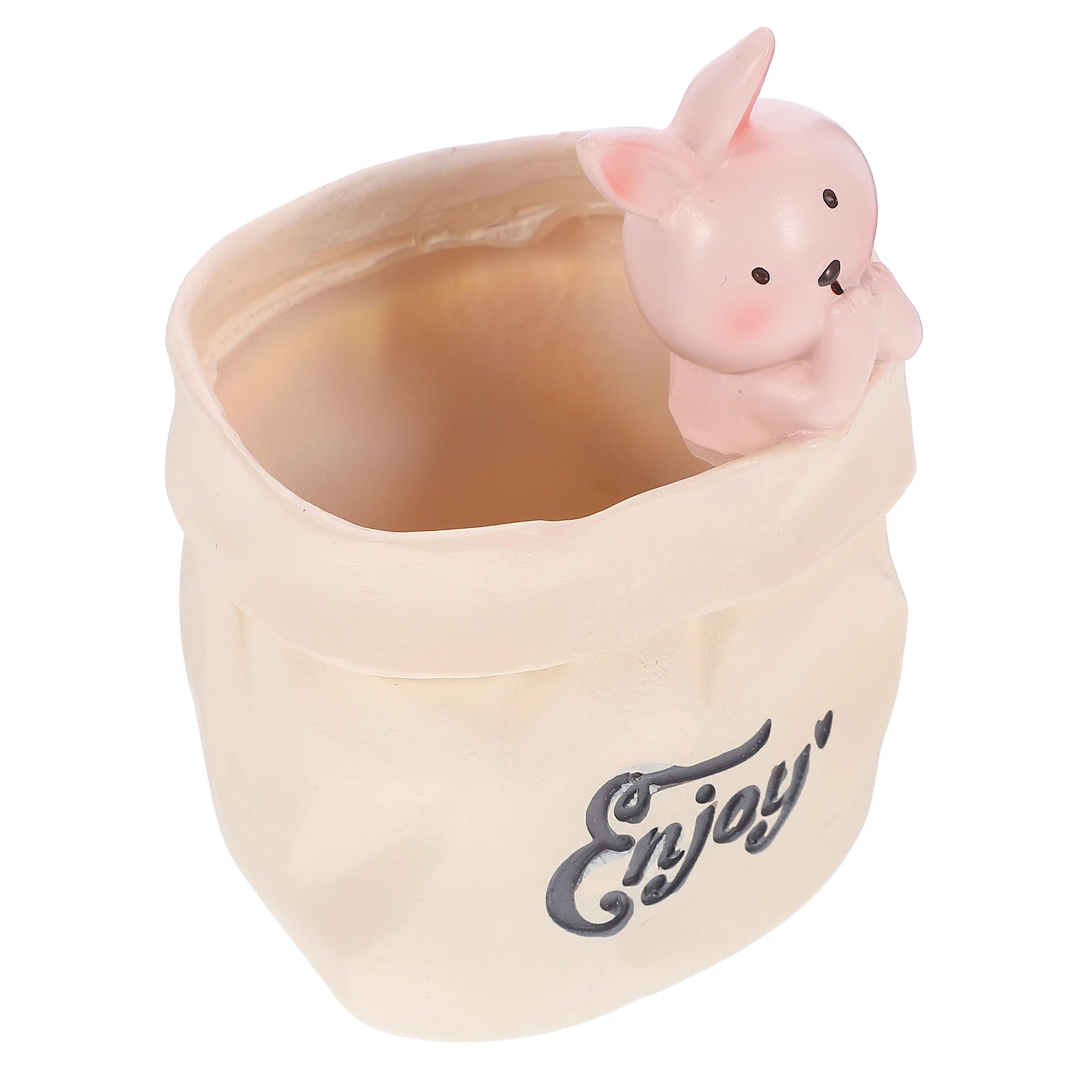 

Rabbit Paper Bag Pen Holder Cartoon Pencil Storage Office Desk Organizer Stationery Holder Decor Multi Function Pen Cup