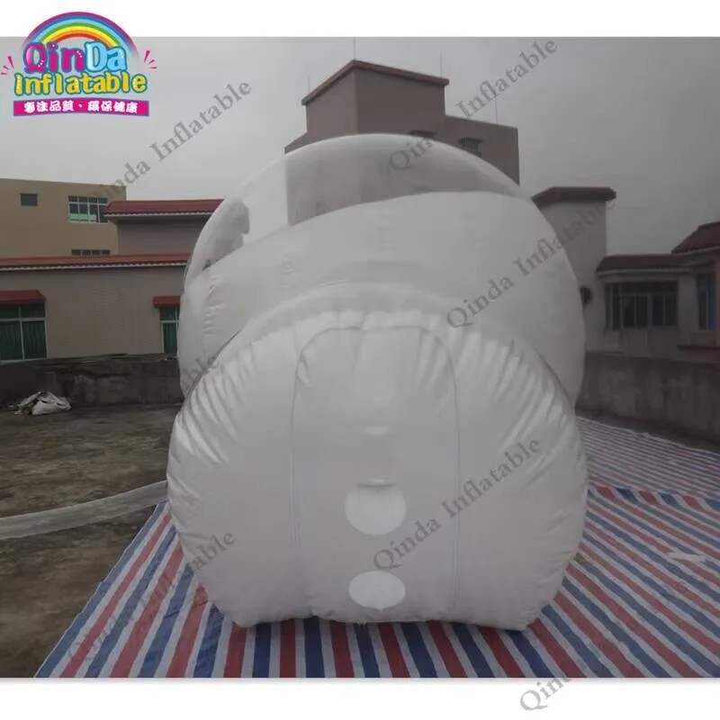 خيمة يورت قابلة للنفخ بفقاعات نفق واحدة 6*2 متر، خيمة فقاعية شفافة قابلة للنفخ لحدث الحفلات #4