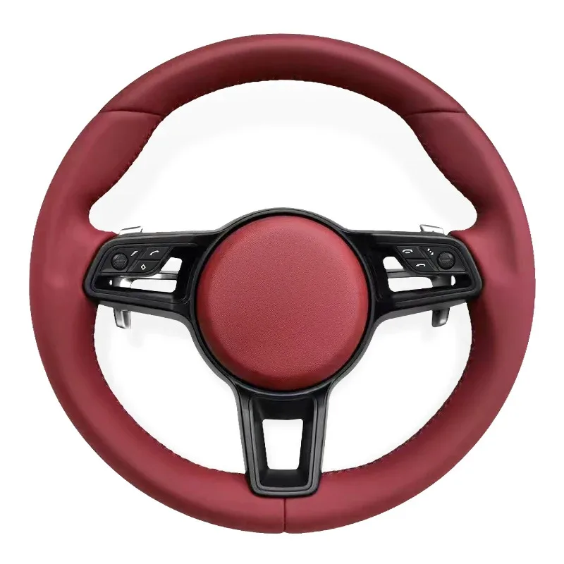 

For Porsche Cayenne Panamera Cayman Macan 718 911 991 992 997 981 958 970 Napa Leather Customized Steering Wheel