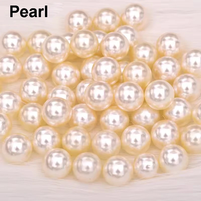 Hohe Qualität, 2 mm, 3 mm, 4 mm, 5 mm, 6 mm, 8 mm, 10 mm, 12 mm, 16 mm, 18 mm, runde weiße Perlen, kein Loch, lose Kleidungsperlen für Kleiddekoration – Detail 4