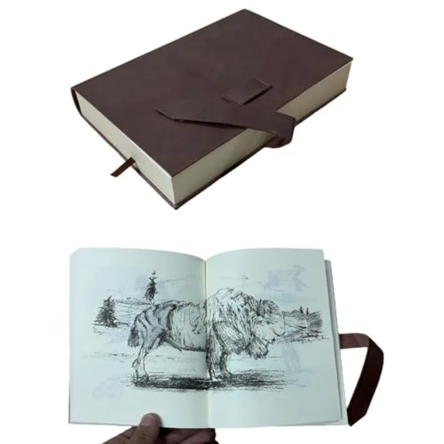 

Costumeteers Vintage Western Arthur Cowboy Protagonist Character Outlaw Game Journal Cowhide Leather Book Diary 661 Illustrated