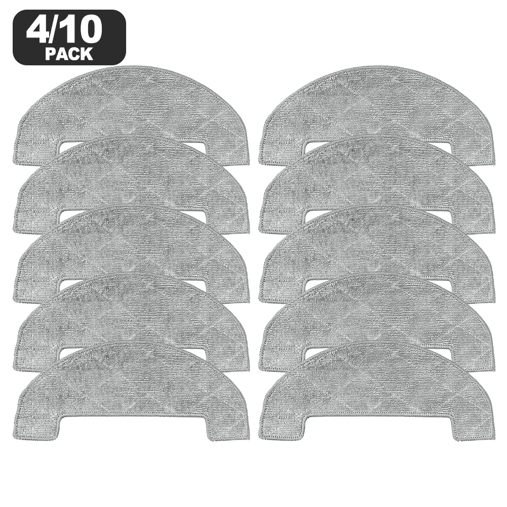 4/10pcs Mop Cloths For MYBOT X9PRO Robot Vacuum Cleaner Accessories Mop Cloth Kit Wiper Blade Mop Cloth Replacement Parts