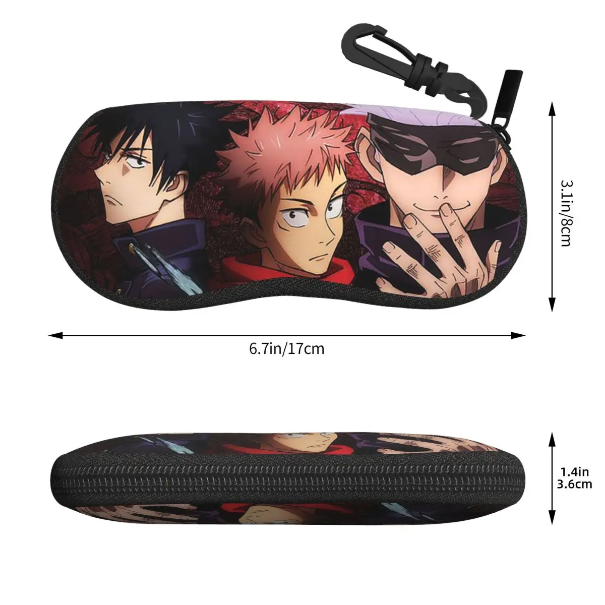 Megumi Besto Friendo Jujutsu Kaisen Sukuna أنيمي شل نظارات حافظة نظارات واقية صندوق النساء الرجال لينة النظارات حقيبة