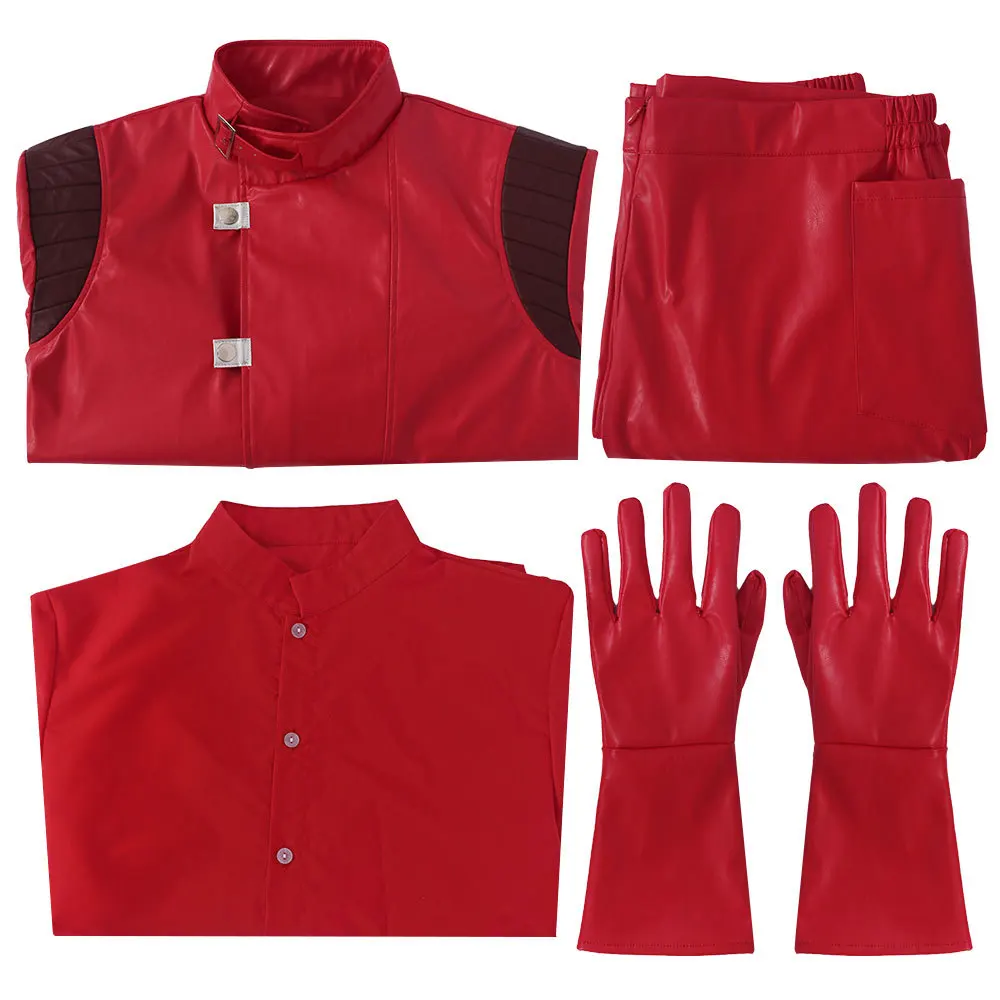 Anime AKIRA Shotaro Kaneda Cosplay Costume Akira No.28 Artificial Red PU Motorcycle Uniform Halloween Fancy Cosplay Clothing view 4