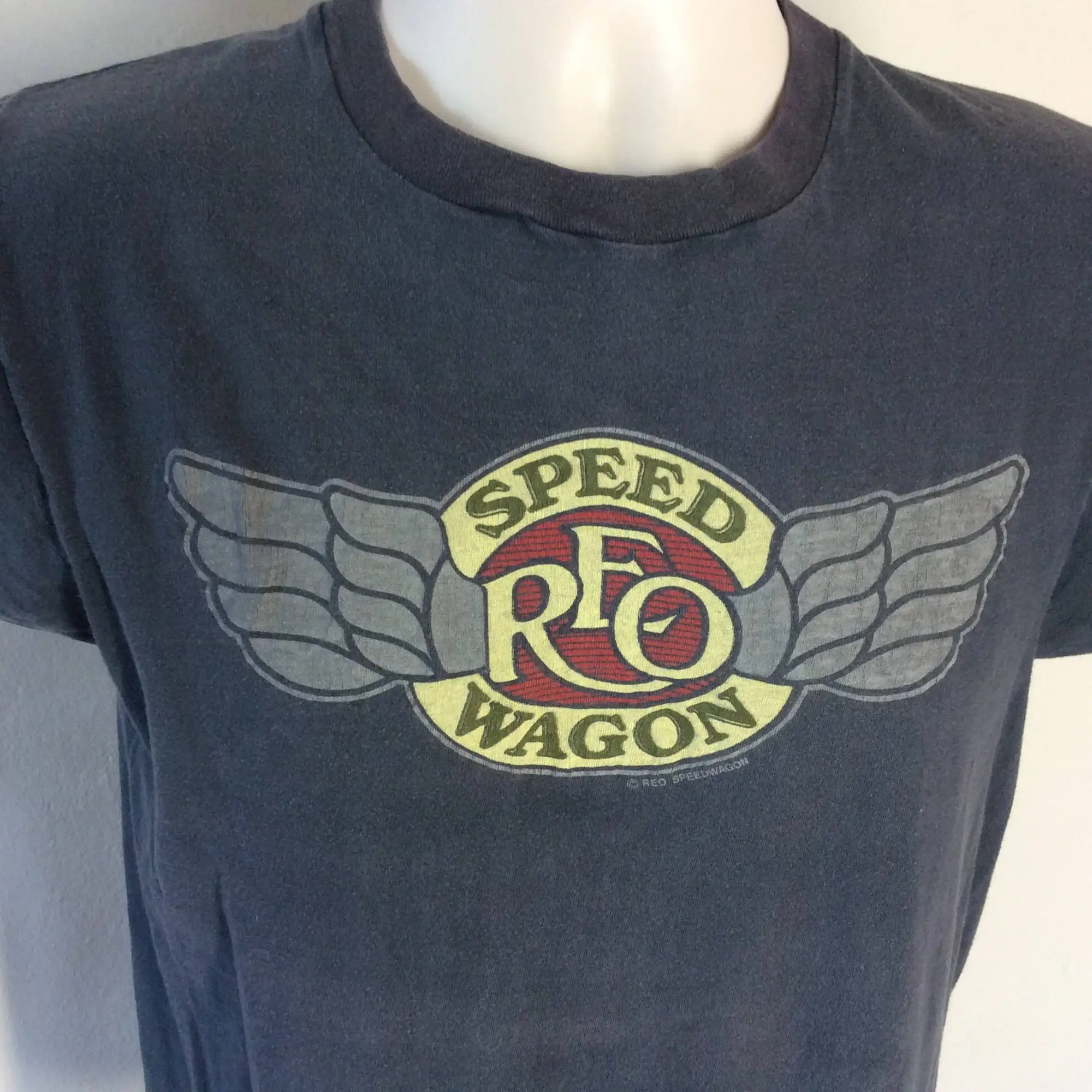 Vtg 70s Early 80s REO Speedwagon TShirt Black Classic Rock Band