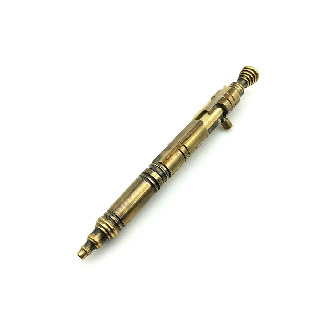 Tactical Pen Outdoors Writing Tools EDC High Grade Handmade Brass Bolt Ballpoint Rollerball Signature Office Supplies