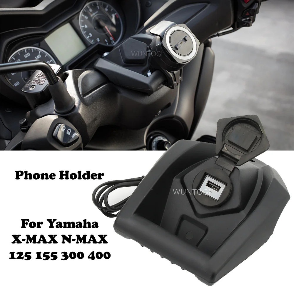 

Motorcycle Mobile Phone Holde ABS Plastic Support GPS Navigation Bracket for Yamaha X MAX 125 300 400 N-MAX 155 2021