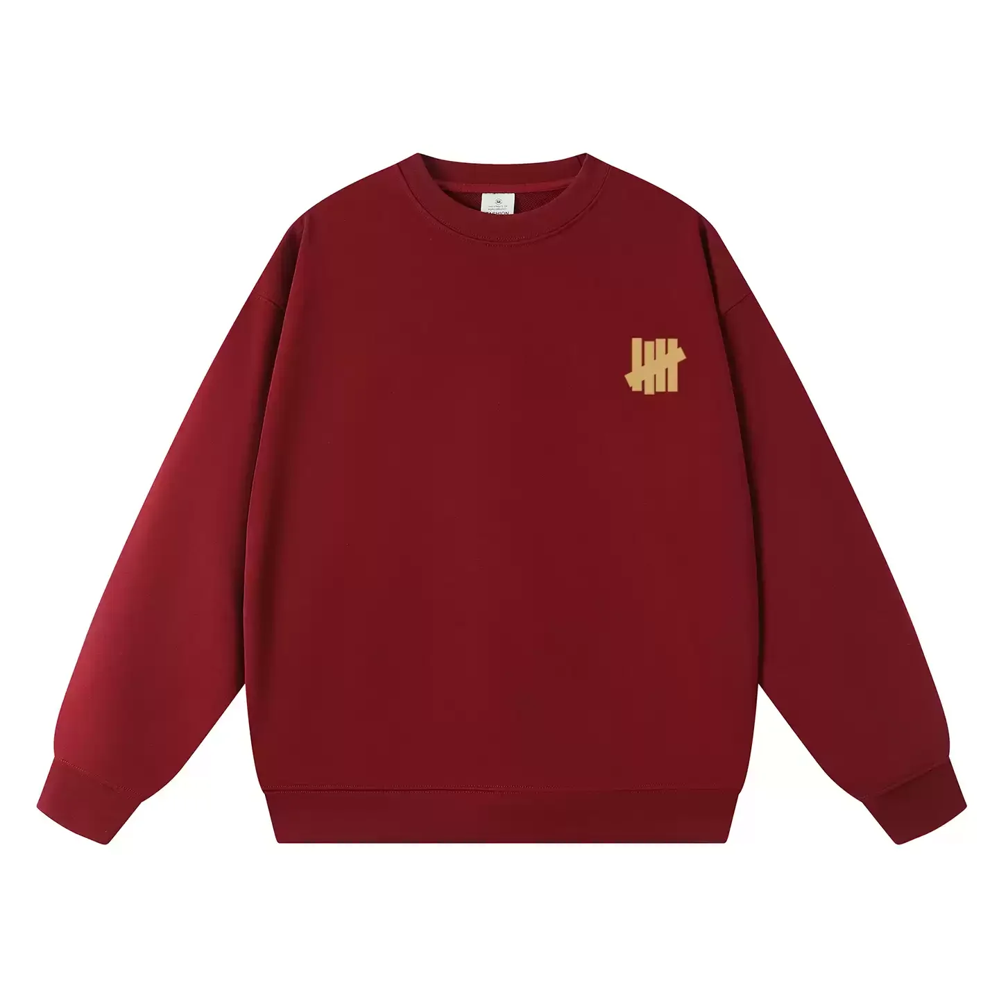 UNDEFEATED American Streetwear Letter Print Couple Matching Unisex Breathable Soft Cotton Crewneck Sweatshirt for Fall Winter