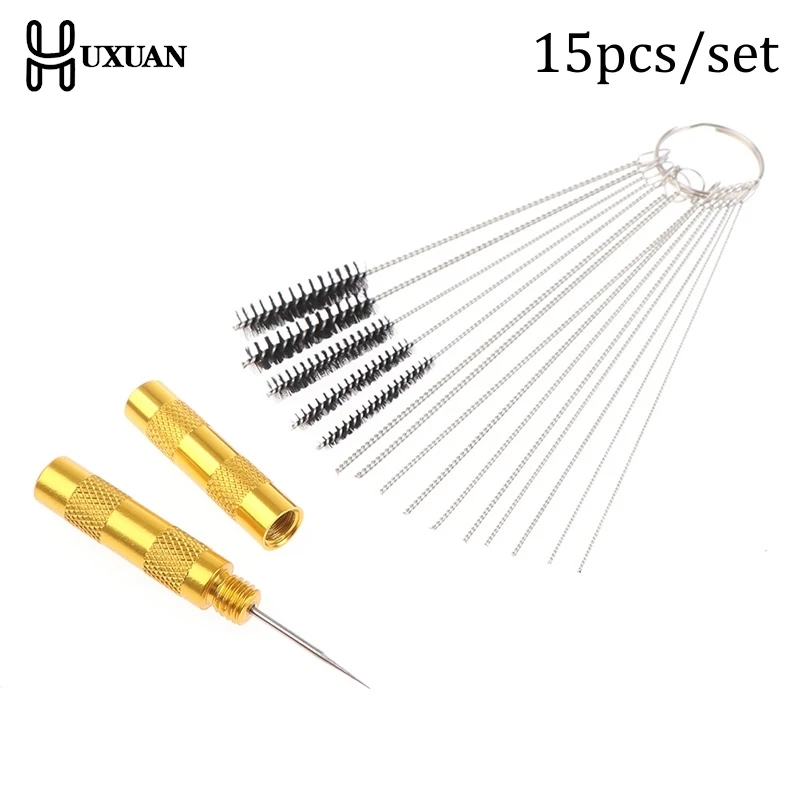 

11/15pcs Airbrush Spray Gun Nozzle Cleaning Kit Cleaning Brush And Needle Brush Spray Gun Cleaner Airbrush Bristles Clean Acces