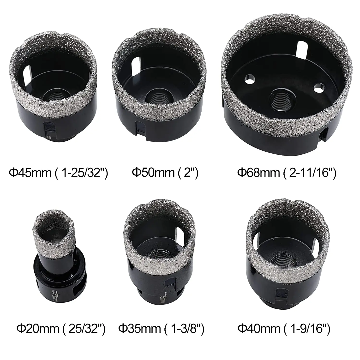 y6Best Quality Sintered Brazed M14 Tools Cutting for Porcelain Tiles and Hole Saws Boring Bit Set Diamond Core Drill Bits