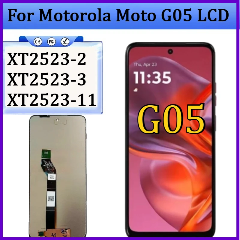 

For Motorola Moto G05 XT2523-2 XT2523-3 Display Touch Screen Digitizer Assembly For Moto G05 XT2523-11 LCD Replacement