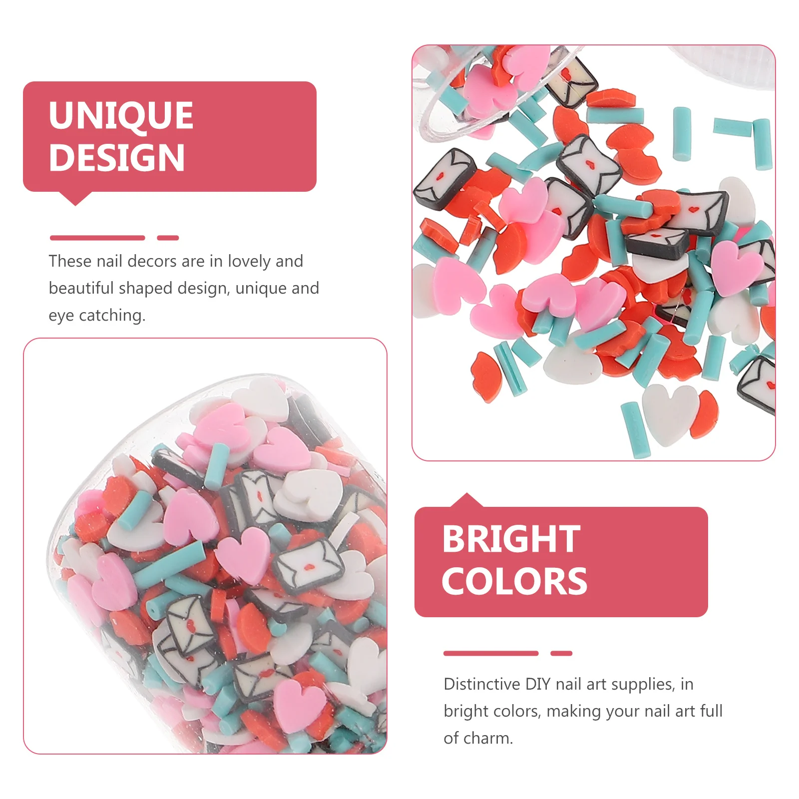 12 Stück Maniküre-Ton-Scheiben, gemischter Stil, Cartoon-Polymer-Ton, Nageldekorationen, bezaubernde DIY-Nagelkunst-Zubehör für Frauen