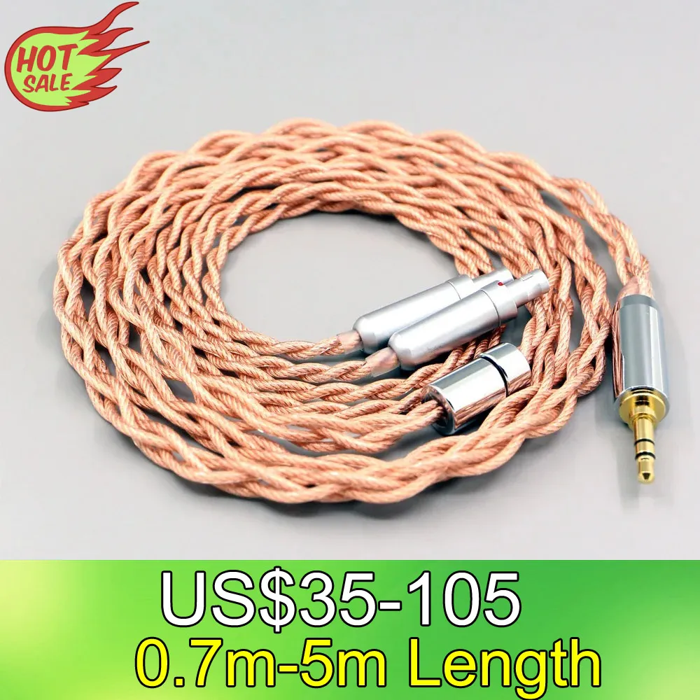 LN007760 Graphene 7N OCC Shielding Coaxial Mixed Earphone Cable For Sennheiser HD800 HD800s HD820s HD820 Dharma D1000