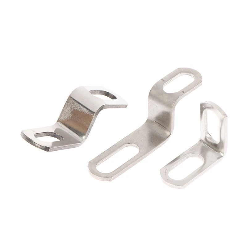 Stainless Steel Motorcycle Exhaust Pipe Bracket Z/L-Shaped Moto Modification Fixed Clamps Accessory for Bike Modification