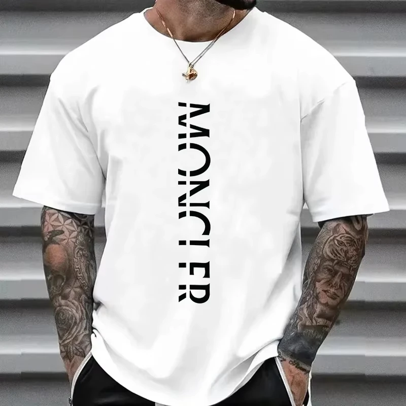 2026 Summer Hot-selling Y2KT Summer Fashion Luxury Brand T-shirt Pure Cotton Large Size Plain Weave Round Neck Men's Top