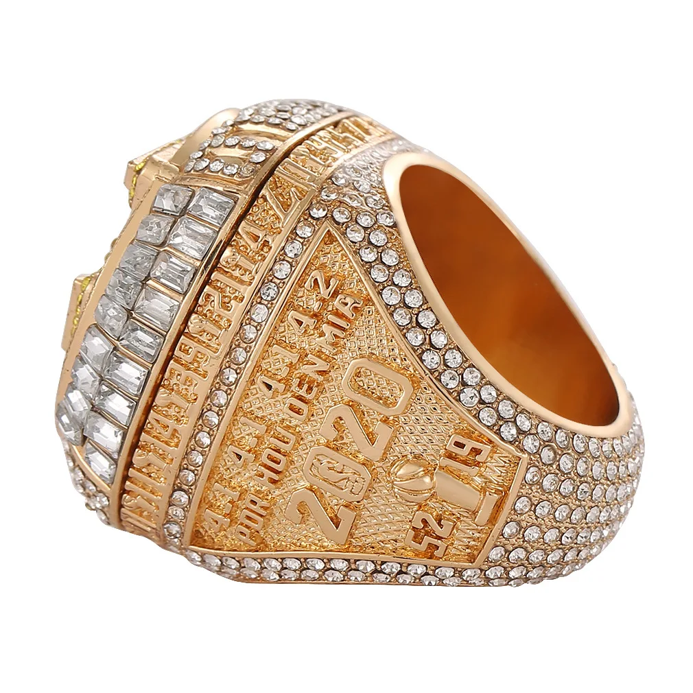 New  Championship Style Ring accessories Stainless Steel Alloy Basketball Fan Collectible Jewelry fans gift