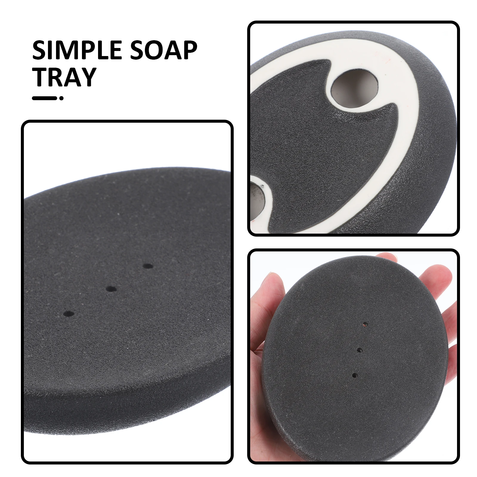 

Shower Soap Dish Bath Holder Household Decorative for Kitchen Portable Container Bathroom