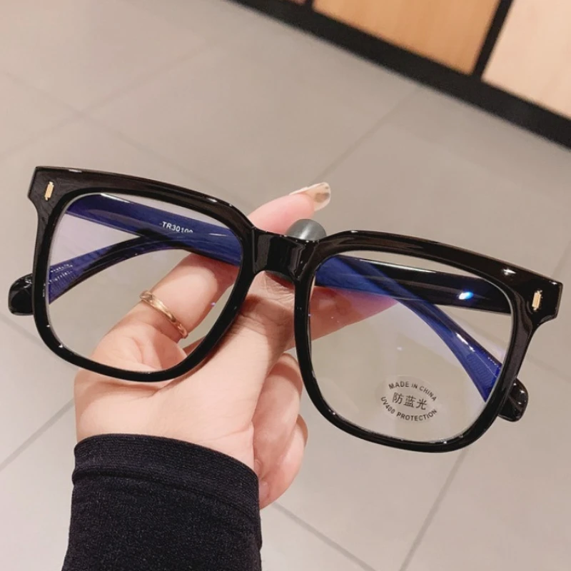 2026 Neue Minimalistische Quadratische Übergroße Anti-Blaulicht-Brille Unisex Trendige Stilvolle Ultraleichte Komfortable Sehhilfe