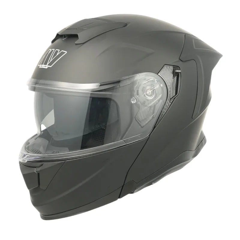 Nowy modułowy kask motocyklowy Toop dla mężczyzn i kobiet, kask integralny na cztery pory roku z podwójnymi szybami, kask wyścigowy motocyklowy.