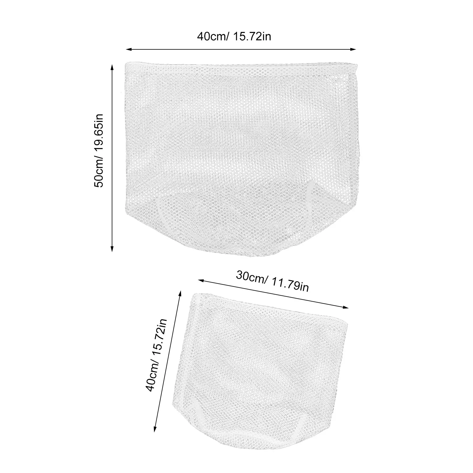 4Pcs Mesh Laundry Bags Thick Coarse Drawstring Laundry Net Pouches for Washing Machine Delicate Clothes Garment Washer Organizer
