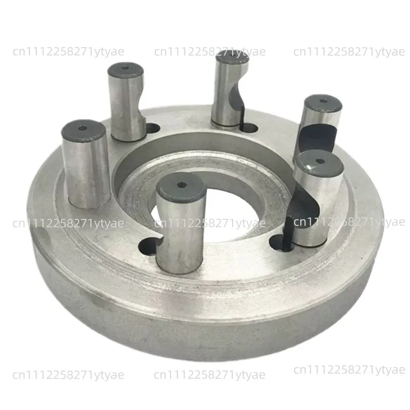 D-type D6 D8 Lathe Three-jaw Chuck Flange Connection Transition Plate Semi-cylindrical Tie Rod Screw with Screws