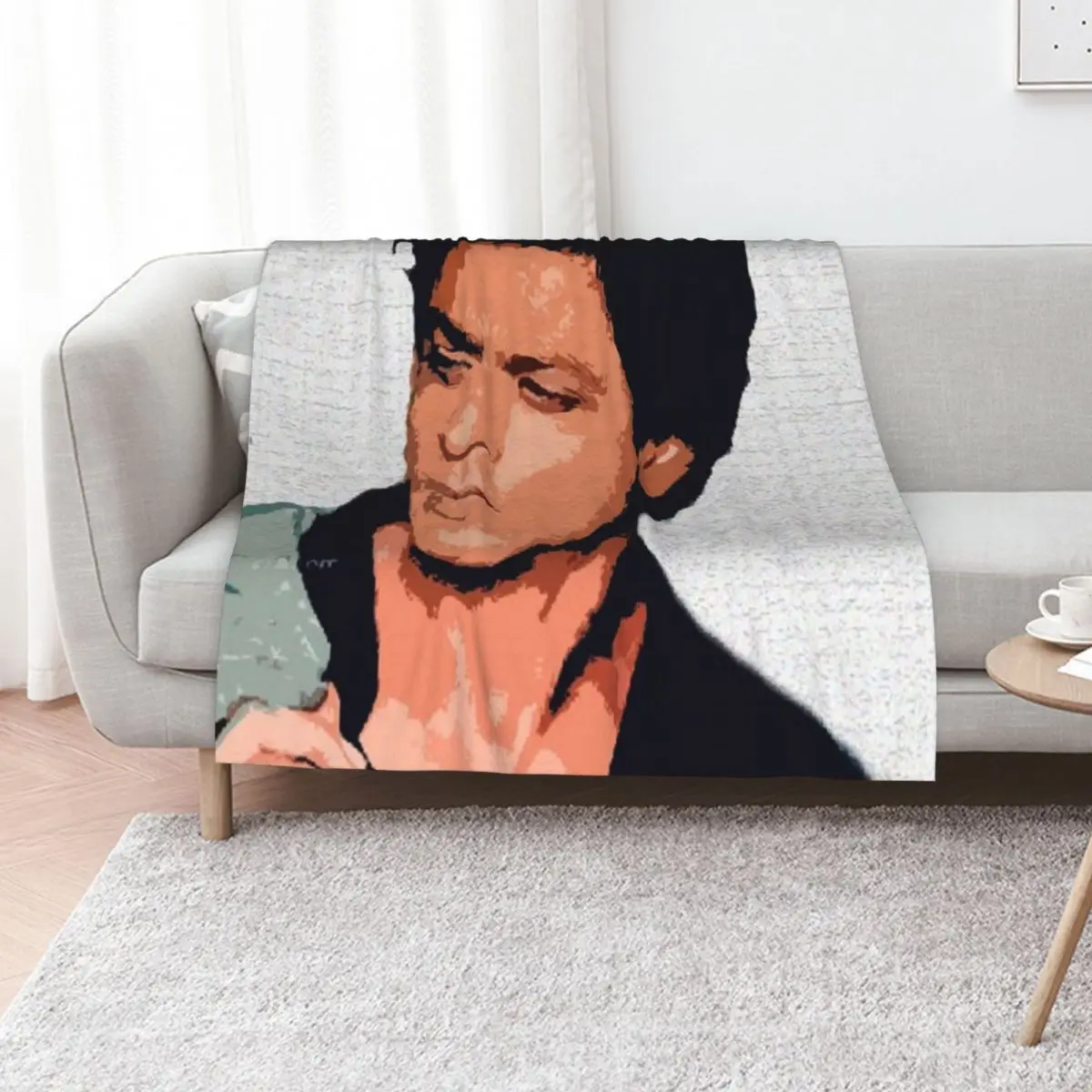 

shahrukh khan Throw Blanket Hairy Winter beds Nap Stuffeds Blankets