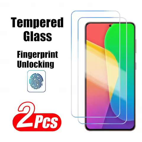 2Pcs Fingerprint Unlock Tempered Glass Screen Protector For Samsung Galaxy S21 S24 S23 S25 S22 Plus S23 S24 S21 FE Ultra Film