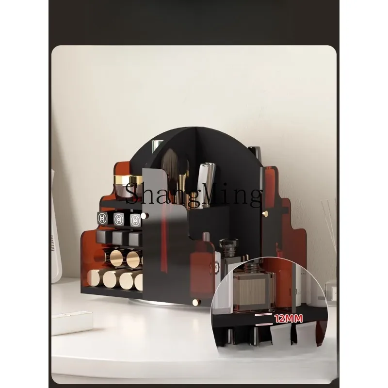 CL Rotatable Cosmetics Shelf Skin Care Products Lipstick Storage Rack Dresser Surface Large Capacity Makeup Brush Finishing Rack