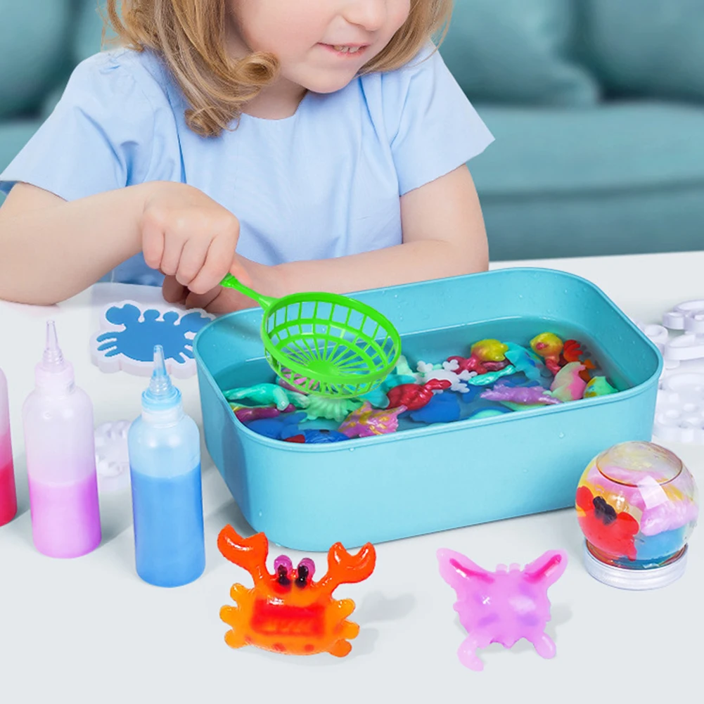 Kids Water Elf Toy Kit Hand-made Magics Gel Toys Set For Kids Boys Girls